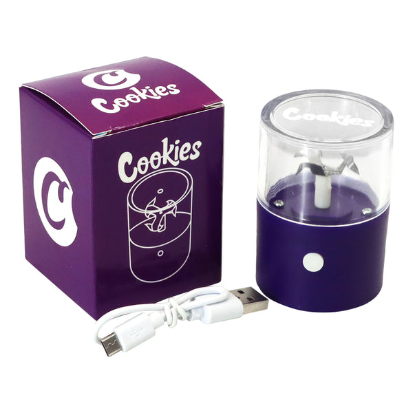 Electric Portable Auto Herb Grinding Crusher Machine / Rechargeable/USB-Purple