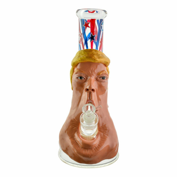 13" USA Donald Trump Glass Bong Hookah Glass Water Pipe Bowl Included